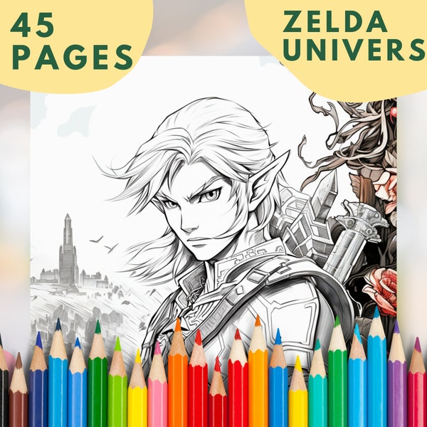 coloriage Zelda - Explorez le monde fantastique de Zelda avec nos illustrations uniques !