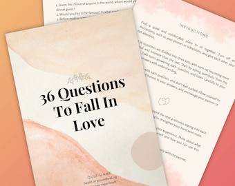 36 Questions to Fall in Love | Date Night Quiz Game (Digital Download)