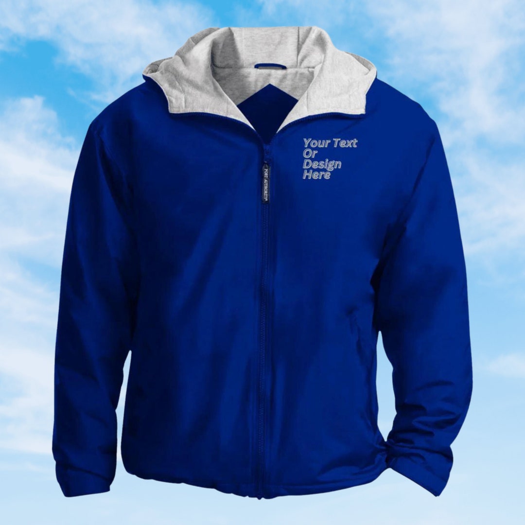 Mens Jacket, Custom Text Logo Jacket, Personalized Business Jacket