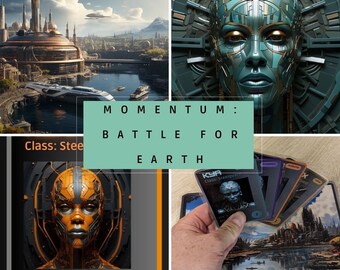 Momentum: Battle for Earth (Starter Pack) - DIY Top Trumps Card Game - Digital Download (PDF) for Self-Laminating