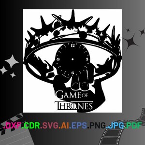 Game of thrones logo SVG cutting files for Cricut and Silhouette Cameo -  GOT logo png clipart - Game of thrones dxf vector files