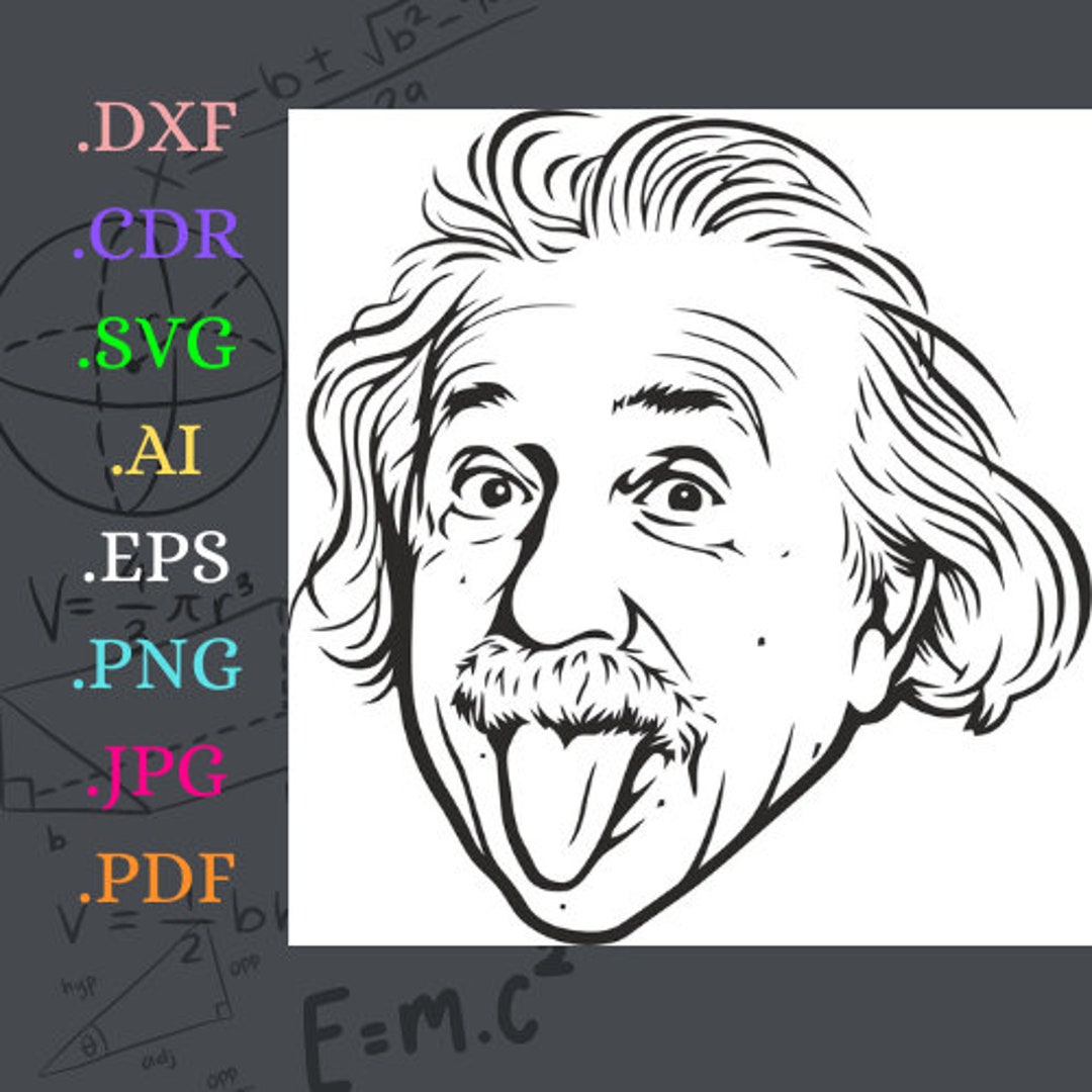 einstein clipart black and white hen