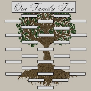 Family Tree Digital Templates - Etsy