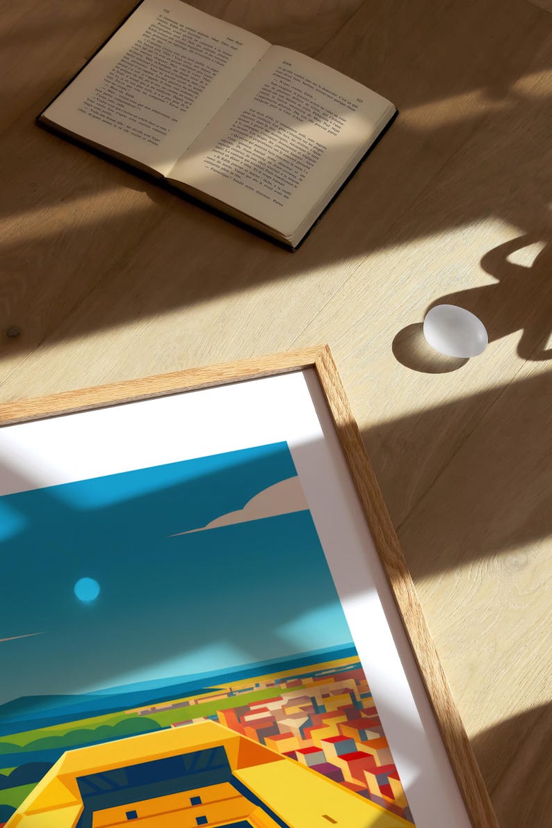 Impresión de Villareal: Póster de viaje moderno estilo Villareal imagen 3