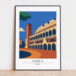 Padua poster, Padua print, Padua illustration, Padua art, Padua Italy