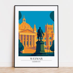 Manifesto di Weimar, stampa di Weimar, illustrazione artistica di Weimar, manifesto della GERMANIA