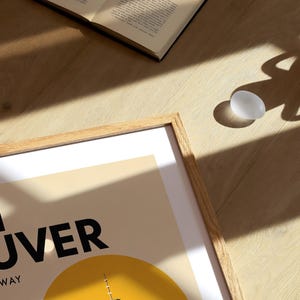 Vancouver Canada print : Bauhaus Style Travel Poster Vancouver poster image 3
