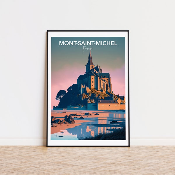 Mont Saint Michel Posterdruck - Designed in Deutschland, gedruckt in 32 Ländern weltweit für einen schnellen weltweiten Versand!