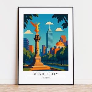 Affiche de Mexico, impression de Mexico, illustration de Mexico, art de Mexico, Mexico