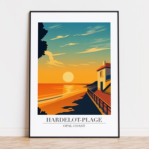 Hardelot-Plage poster, Hardelot-Plage print, Hardelot-Plage illustration, Hardelot-Plage art, Hardelot-Plage France poster