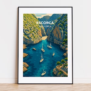 Escorca Poster, Escorca Druck, Escorca Illustration, Escorca Kunst