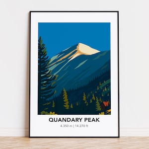 モンブランポスター：山のイラスト、自然アートプリント - Etsy 日本