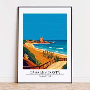 Casares Costa Kunstdruck: Costa del Sol Illustration