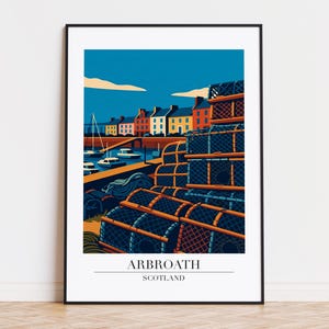 Arbroath poster, Arbroath print, Arbroath illustration, Arbroath art, Scotland poster