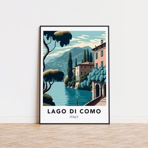Lake Como print poster - Designed in Germany, printed in 32 countries world wide for fast global shipping!