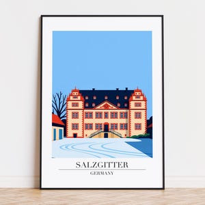 Salzgitter Poster, Salzgitter Print, Salzgitter Illustrations, DEUTSCHLAND Poster