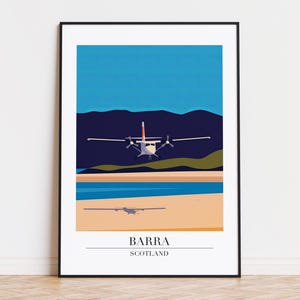 Barra poster, Barra print, Barra illustration art, SCOTLAND poster