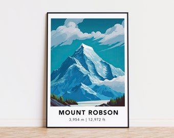 Mount Robson print poster - Designed in Germany, printed in 32 countries world wide for fast global shipping!