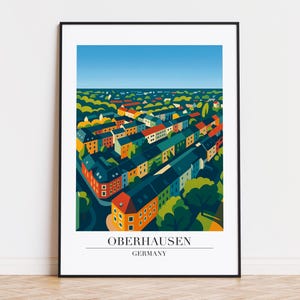 Oberhausen Germany Poster: City Illustration Art