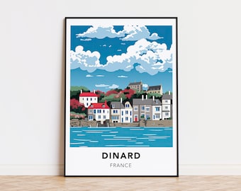 Dinard print poster - Designed in Germany, printed in 32 countries world wide for fast global shipping!