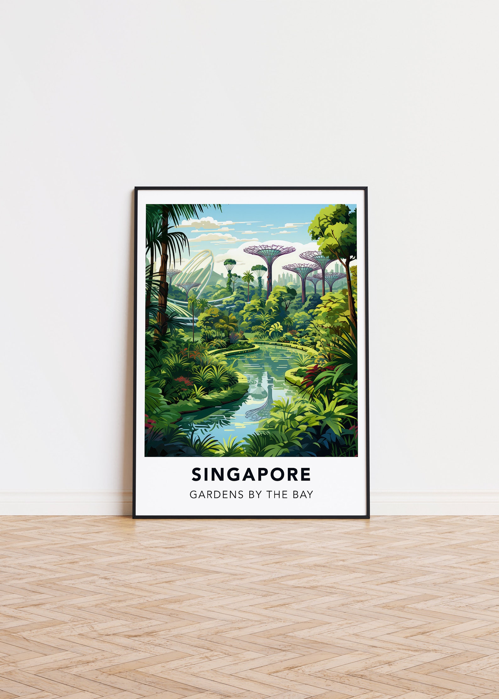 Singapore Kunstdruck