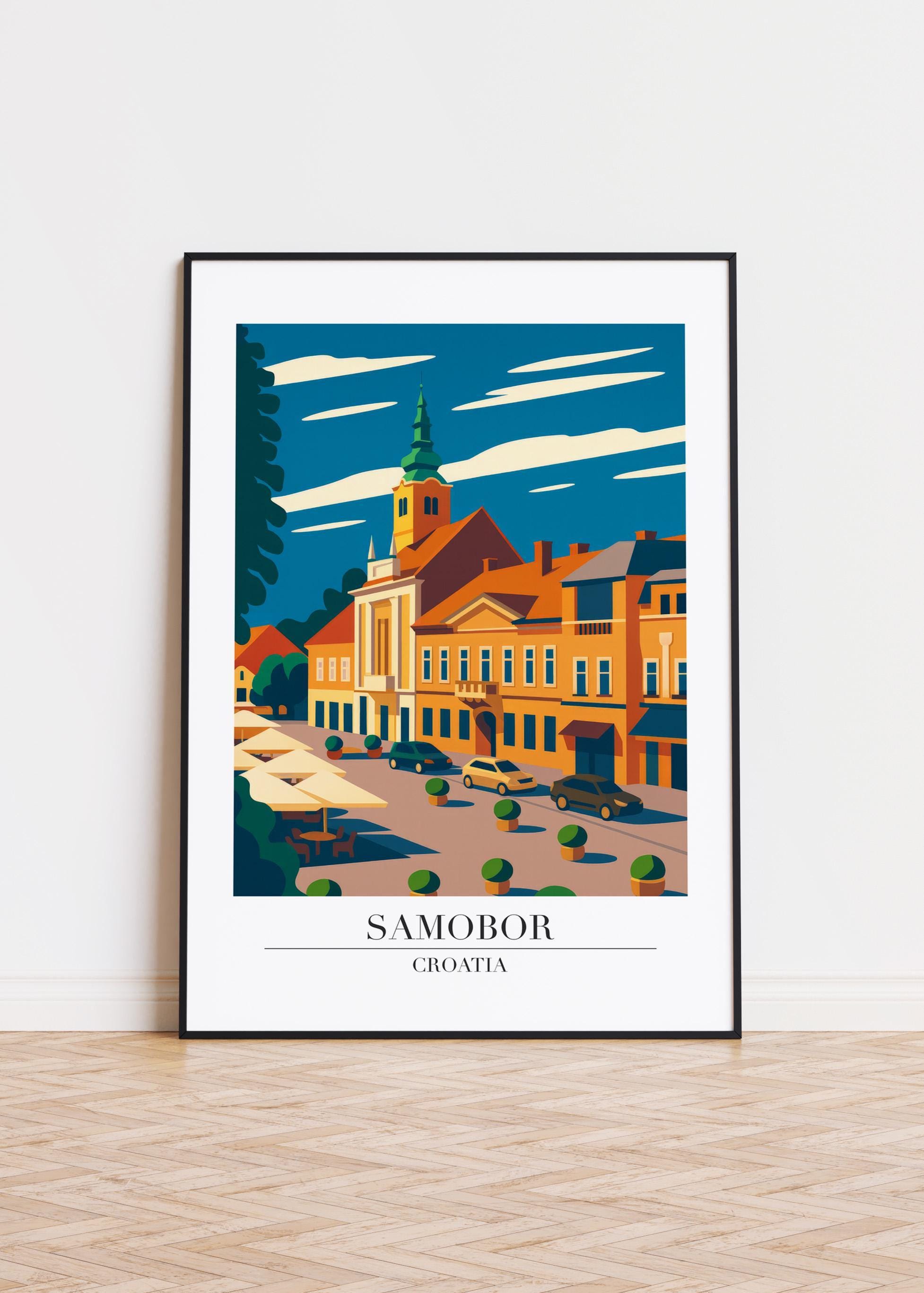 Samobor Croatia Poster: Travel Art Print - Etsy