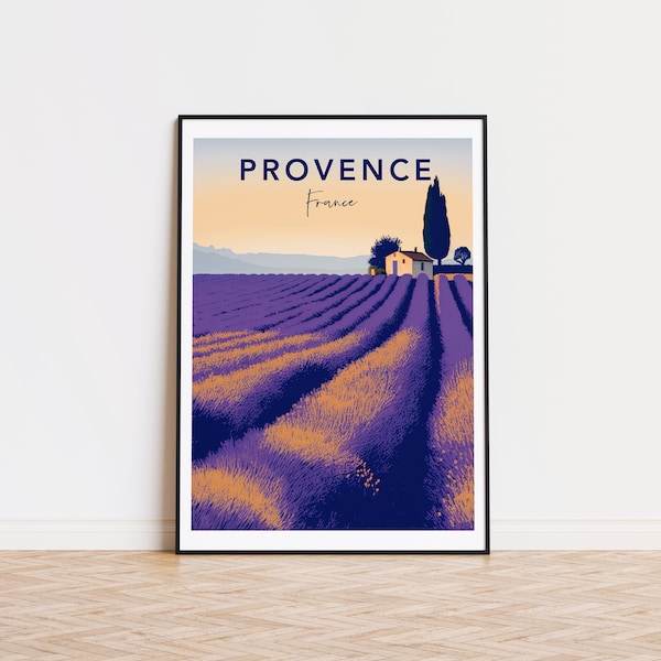 Affiche imprimée Provence - Conçu en Allemagne, imprimé dans 32 pays du monde entier pour une expédition mondiale rapide !