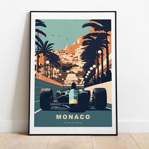 Monaco Formula 1 / F1 Premium Poster - Designed in Germany, printed in 32 countries world wide for fast global shipping!