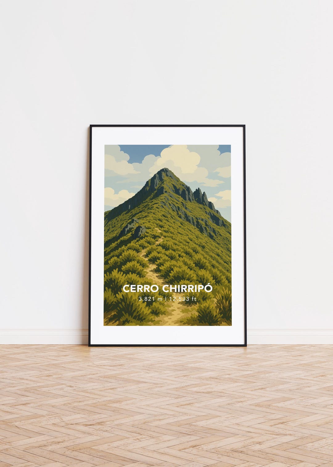 Cerro Chirripó Art Print: Mountain Landscape Poster - Etsy
