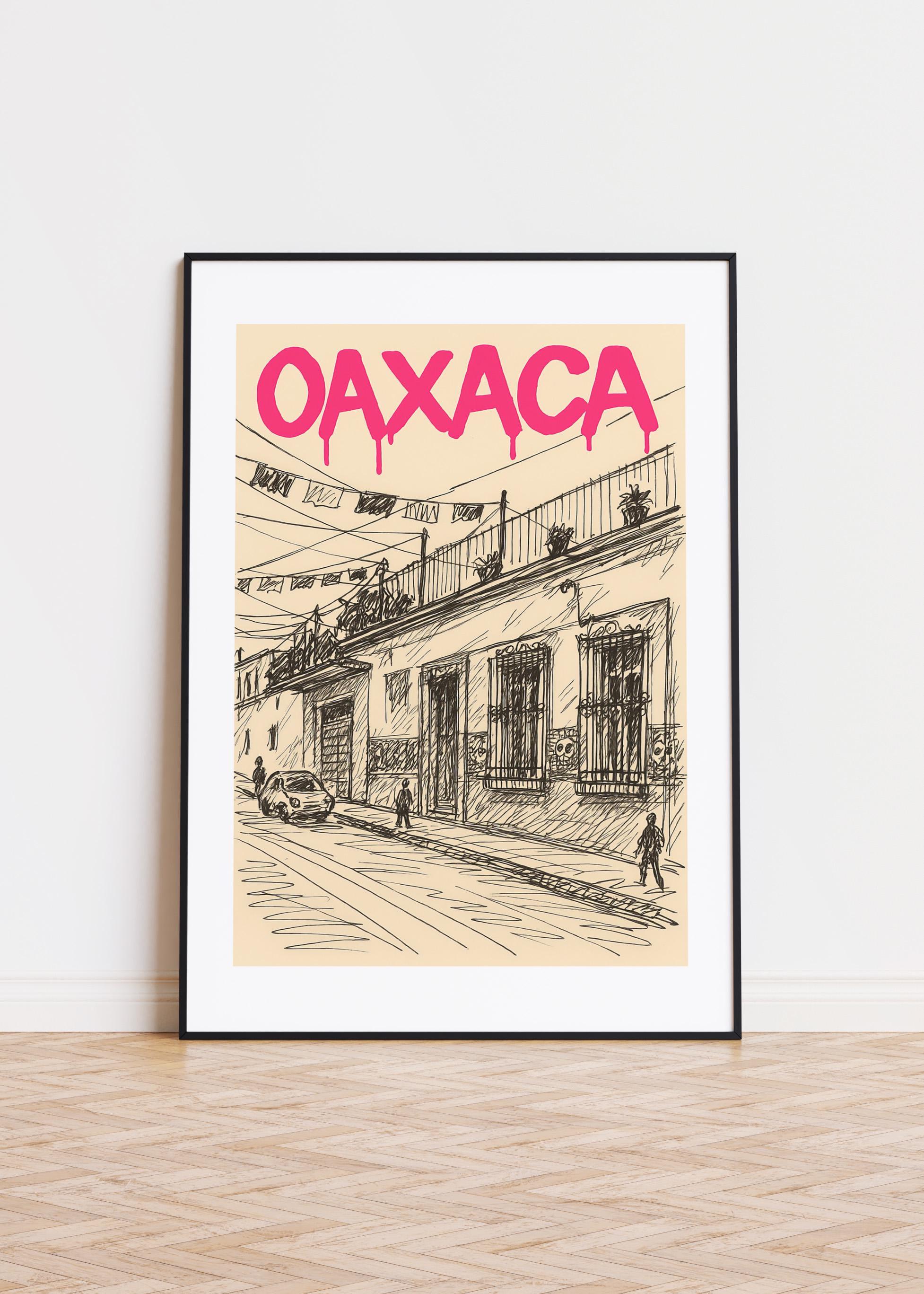 Oaxaca Print : Modern Graffiti Style Oaxaca Poster - Etsy Denmark