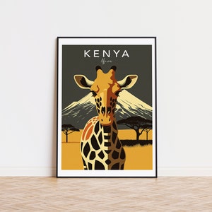 Kenya poster print - - Designed in Germany, printed in 32 countries world wide for fast global shipping!
