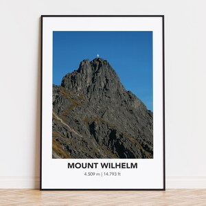 MOUNT WILHELM poster, mount wilhelm print, mount wilhelm illustration, mount wilhelm art