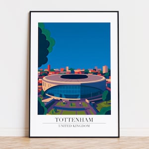 Tottenham Illustration Kunstdruck: Modernes Großbritannien Poster
