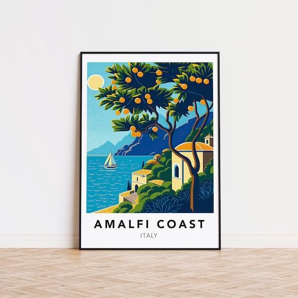 Amalfiküste Poster - Designed in Deutschland, gedruckt in 32 Ländern weltweit für einen schnellen weltweiten Versand!