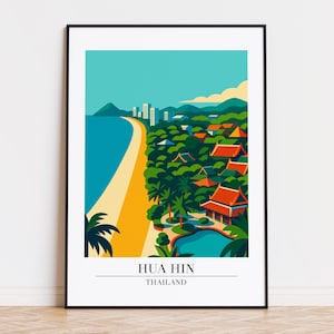 Hua Hin poster, Hua Hin print, Hua Hin illustration, Hua Hin art, Hua Hin