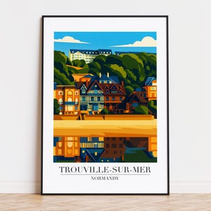 Trouville-sur-Mer France Poster: Travel Art Print
