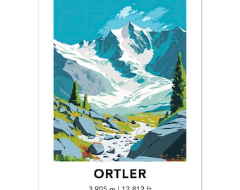 Ortler poster, Ortler print, Ortler art
