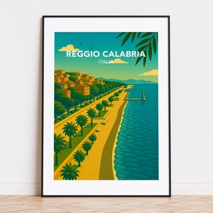Reggio Calabria poster, Reggio Calabria print, Reggio Calabria illustration, Reggio Calabria art, Reggio Calabria Italy