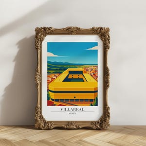 Impresión de Villareal: Póster de viaje moderno estilo Villareal imagen 6
