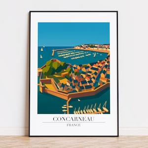Affiche Concarneau - Affiche Vintage