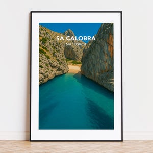 Sa Calobra poster, sa calobra print, sa calobra illustration, sa calobra art