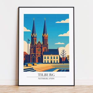 Tilburg Plakat, Tilburg Druck, Tilburg Illustration, Tilburg Kunst, Niederlande Plakat