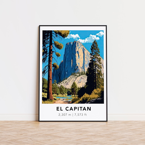 El Capitan Print Poster - Designed in Deutschland, gedruckt in 32 Ländern weltweit für einen schnellen weltweiten Versand!