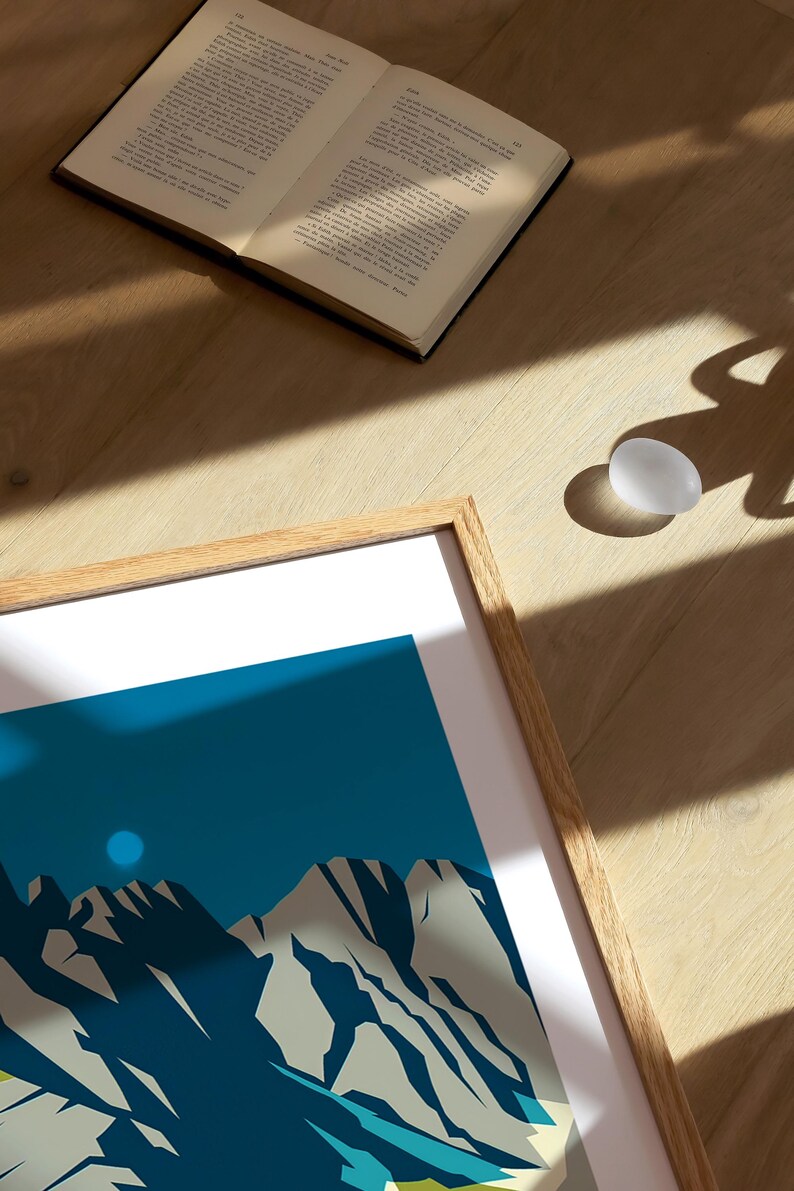 Crestone Needle Illustration Art Print: Mountain Poster - Etsy