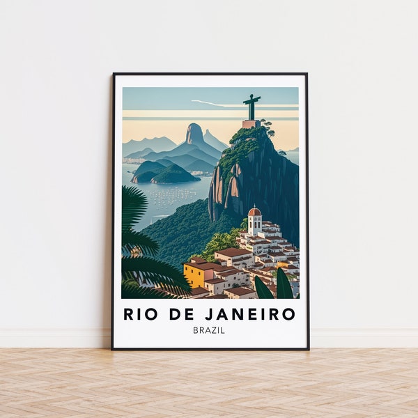 Póster impreso de Río de Janeiro: diseñado en Alemania, impreso en 32 países de todo el mundo para un envío global rápido.