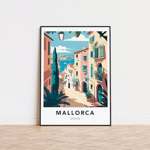 Mallorca print Spain poster - Designed in Germany, printed in 32 countries world wide for fast global shipping!