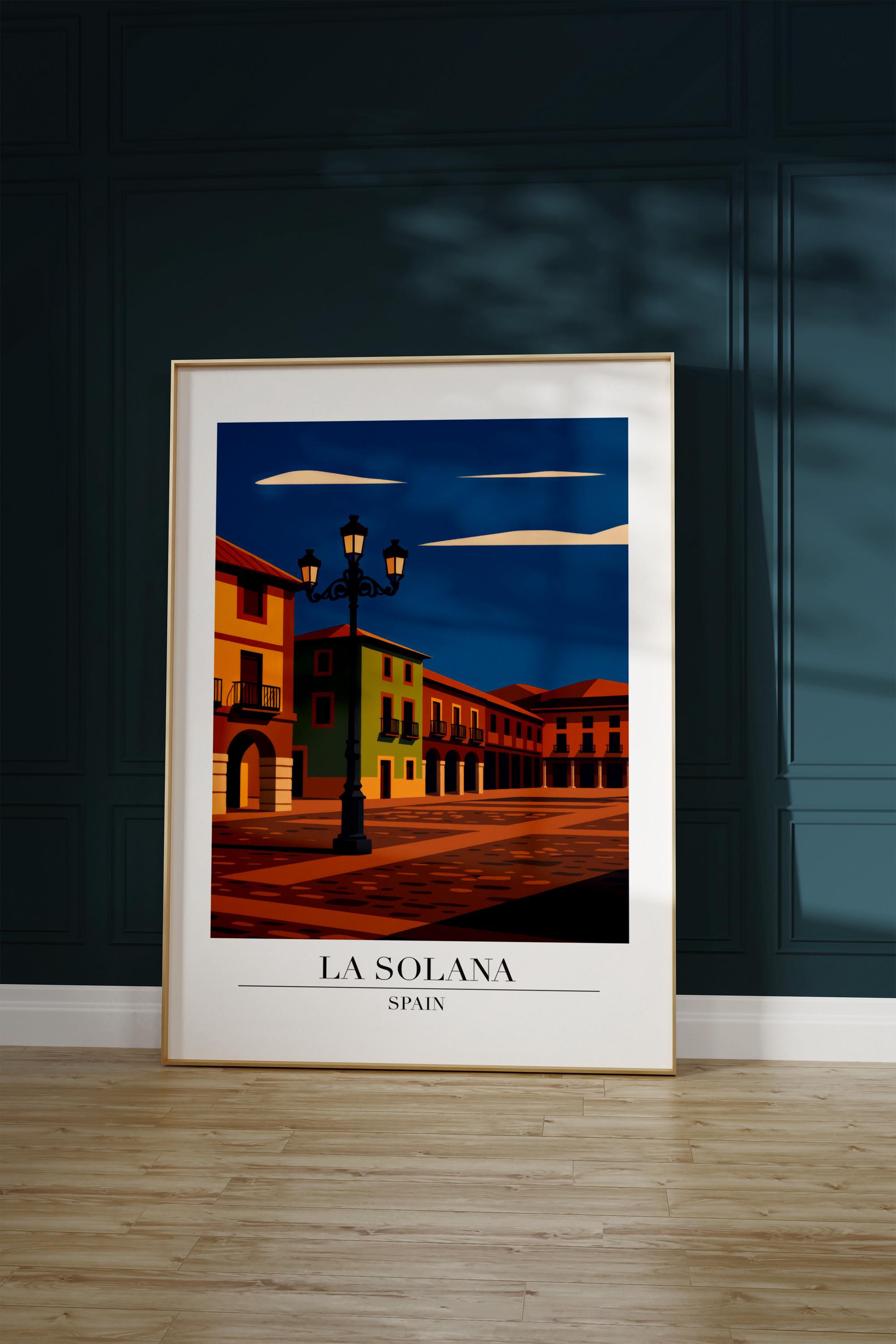 La Solana Print : Modern Travel Poster Style La Solana Poster - Etsy Canada
