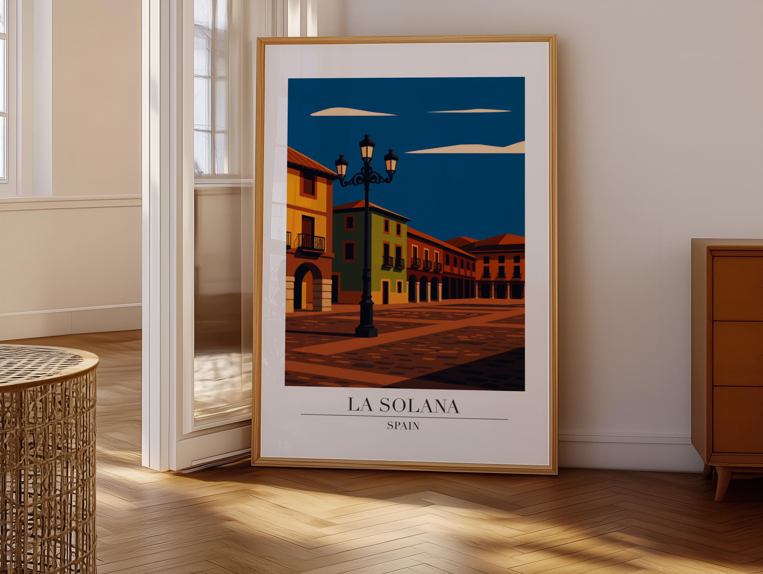 La Solana Print : Modern Travel Poster Style La Solana Poster - Etsy Canada