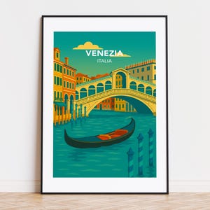 Venezia poster, Venezia print, Venezia illustration, Venezia art, Venezia Italy