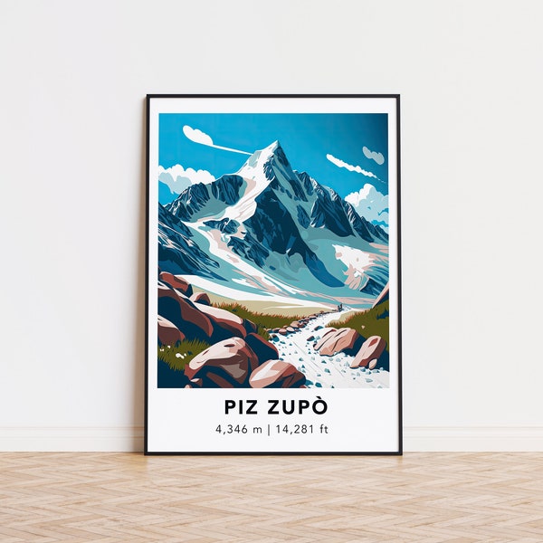 Piz Zupò Druck-Poster - Designed in Deutschland, gedruckt in 32 Ländern weltweit für einen schnellen weltweiten Versand!